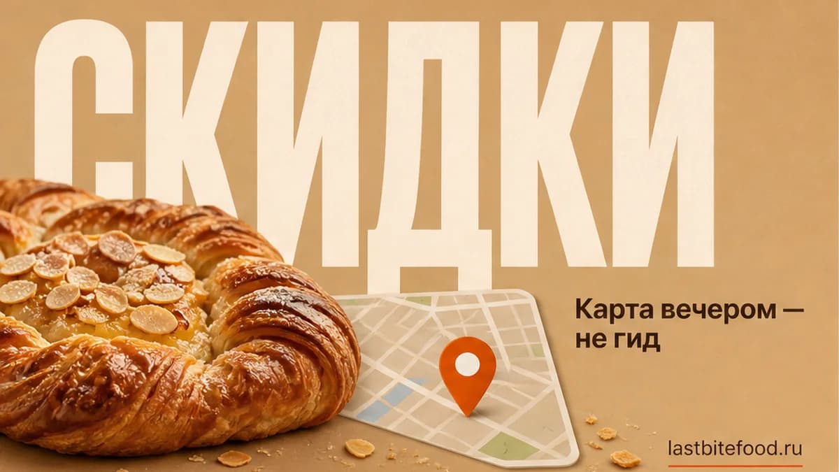 Пин карты и еда со словом СКИДКИ: где поесть в Ростове вечером на карте самовывозом