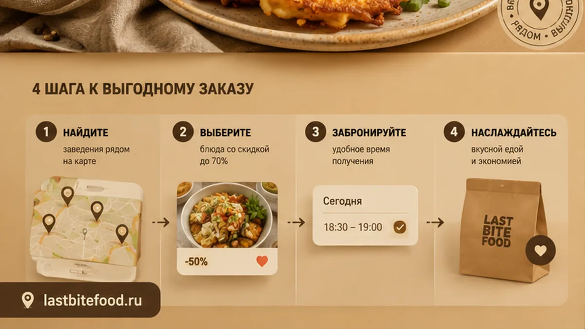 Схема: открыть карту скидок и найти драники рядом