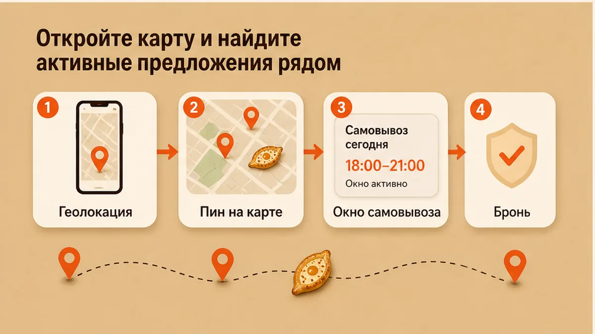 Схема: найти хачапури на карте остатков рядом