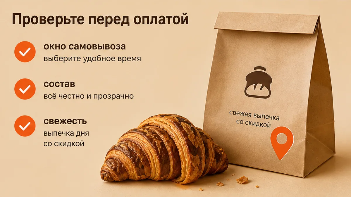 Чеклист до оплаты: окно самовывоза, состав и свежесть