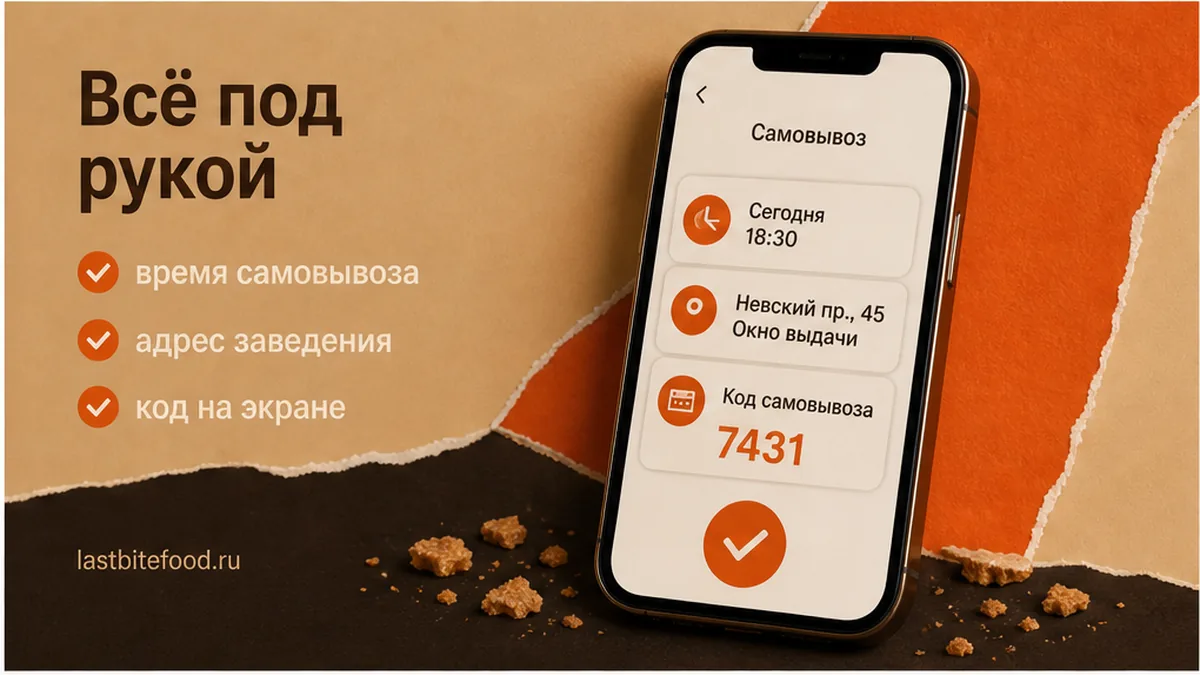 Чек-лист визита: время, адрес, код на экране