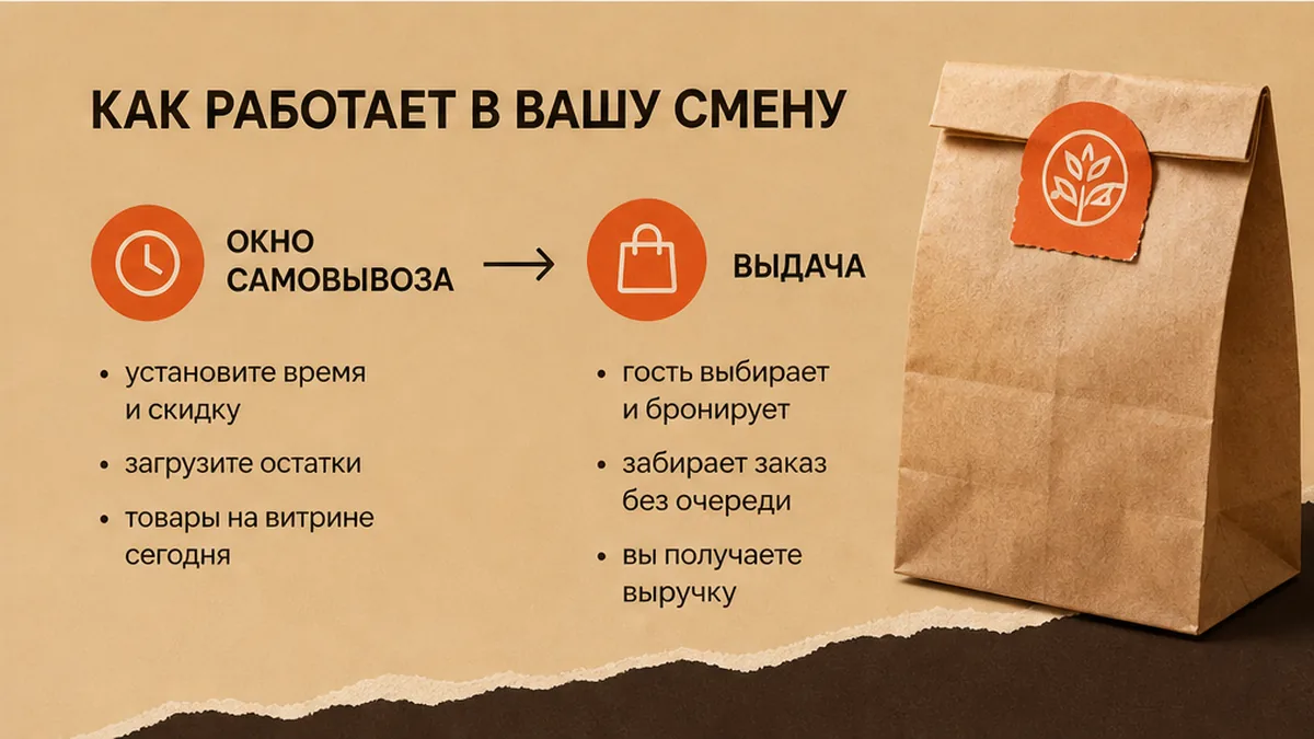 Схема смены: окно самовывоза и правила выдачи