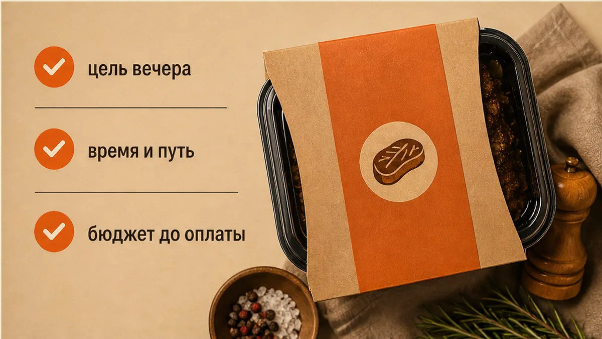 Чеклист: что выбрать сегодня вечером — зал, сырое или скидка самовывозом
