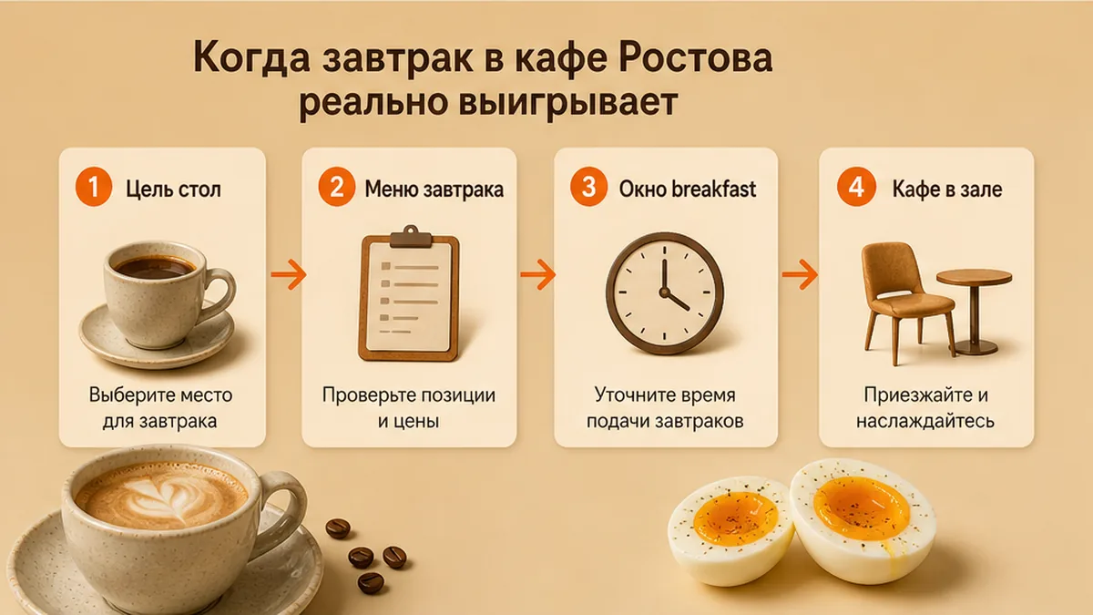 Схема: когда утренний завтрак в кафе Ростова выигрывает
